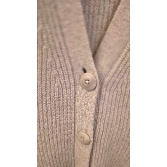 Maeve Creamy Tan Wool Blend Long Sleeve Hourglass Button Front Cardigan XL GUC - Picture 6 of 10